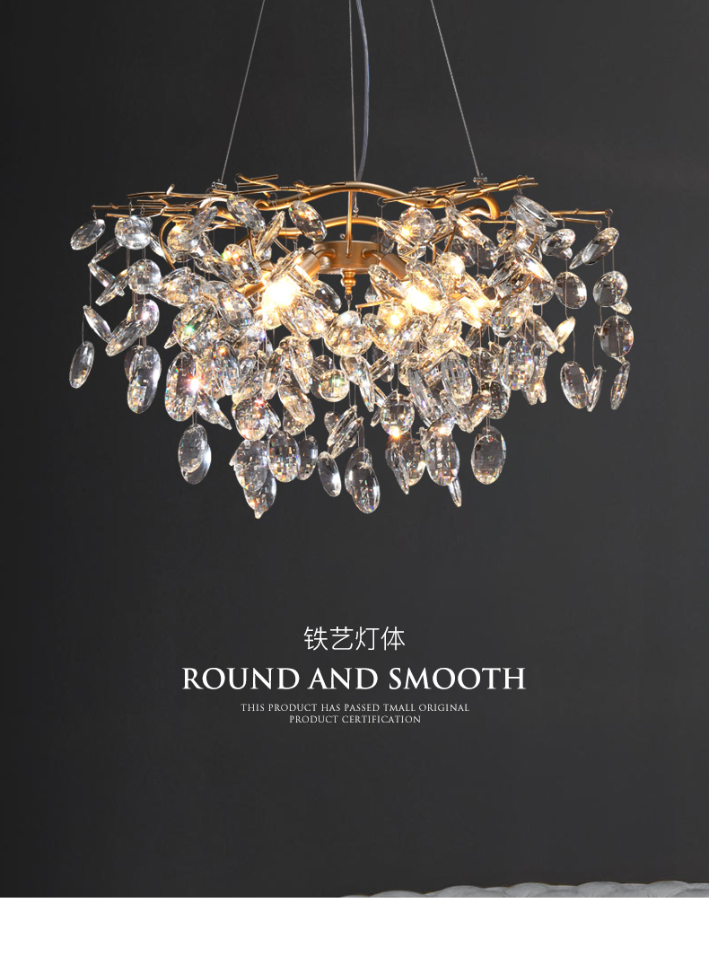 crystal chandelier decoration light pendant light baccarat crystal crystal chandelier lighting  11