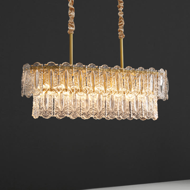 chandelier lighting Art glass long Chandelier crystal chandelier decoration light ceiling lamp