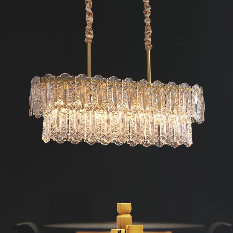 chandelier lighting Art glass long Chandelier crystal chandelier decoration light ceiling lamp