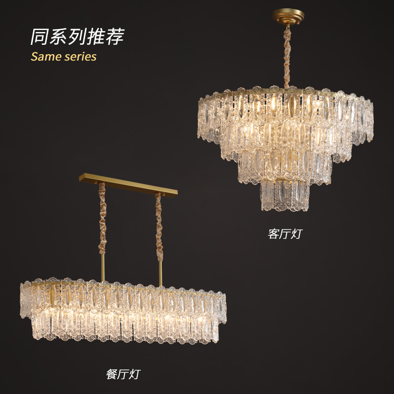 chandelier lighting Art glass long Chandelier crystal chandelier decoration light ceiling lamp