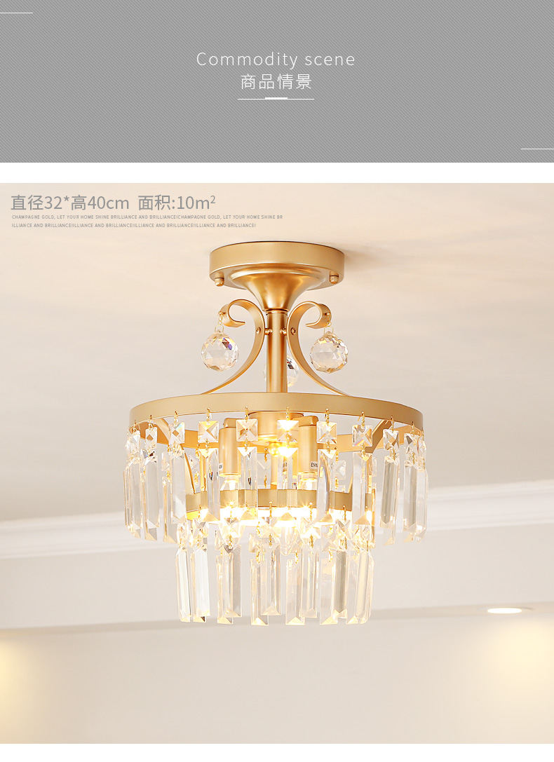 crystal lamp ceiling lamp decorative lighting modern crystal chandelier