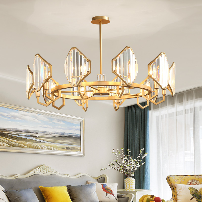 modern chandelier crystal lighting fixture gold chandeliers Luminaire manufacturer