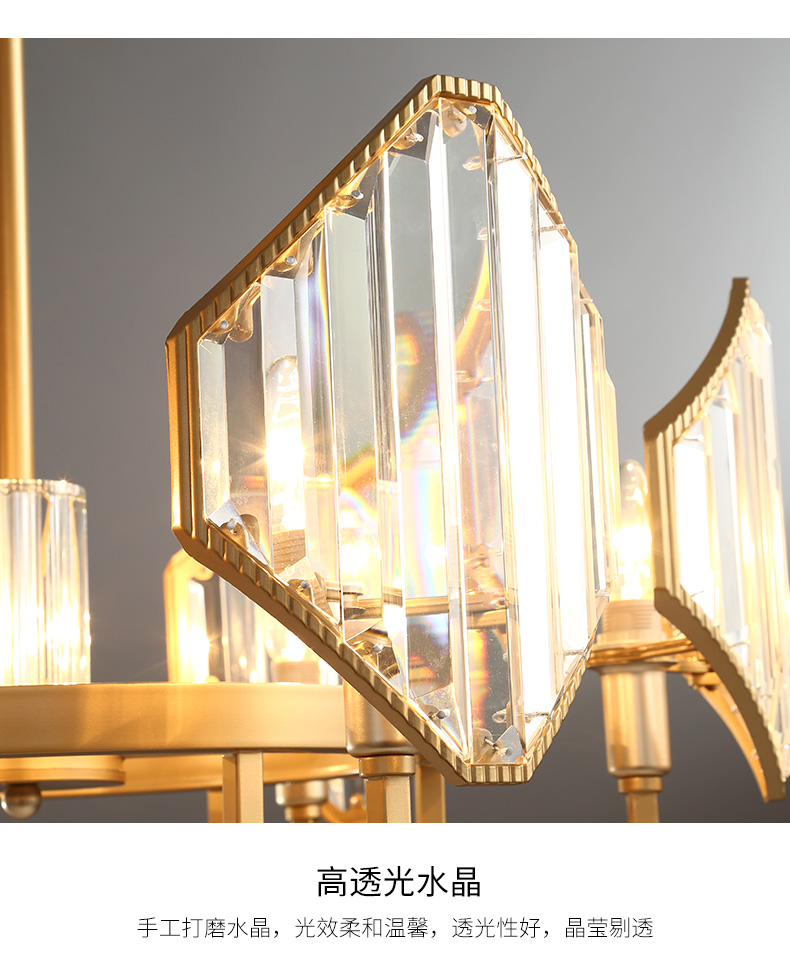 modern chandelier crystal lighting fixture gold chandeliers Luminaire manufacturer  11