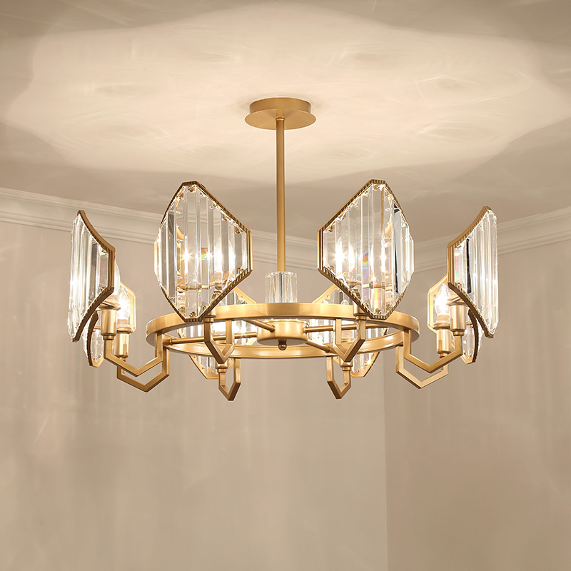 modern chandelier crystal lighting fixture gold chandeliers Luminaire manufacturer