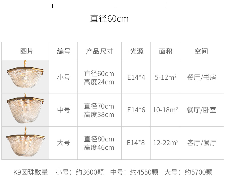 水晶吊灯 灯饰制造商 室内灯饰 10