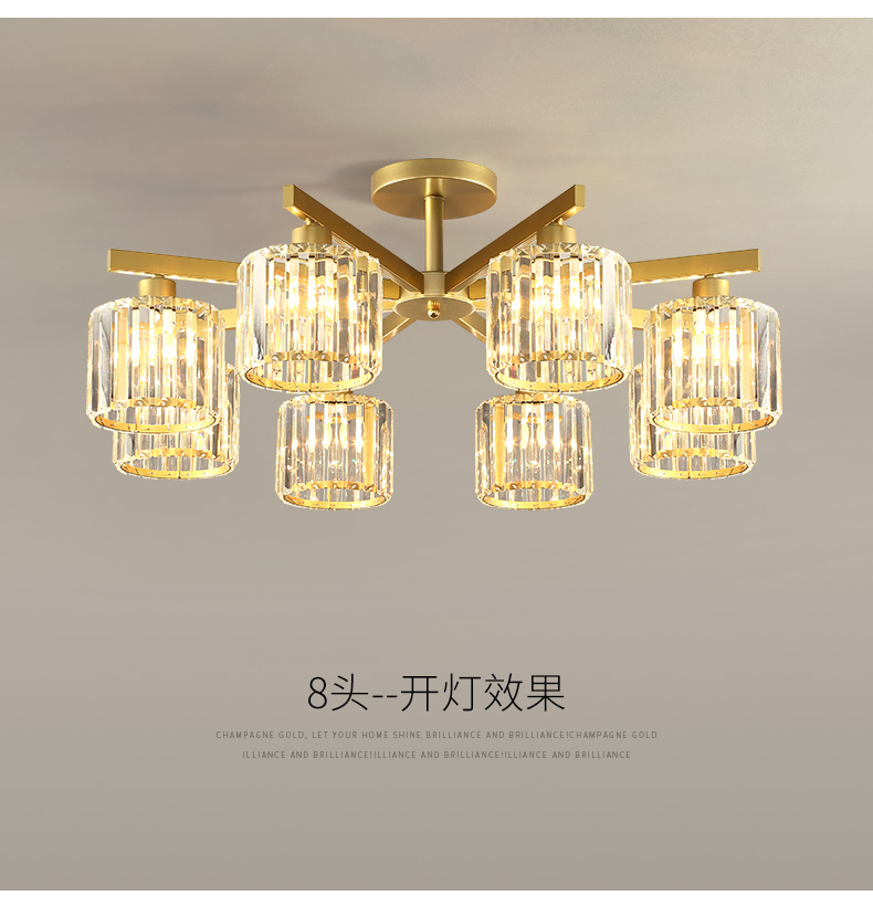 Droplight Lighting decoration modern chandelier crystal light pendant lamp  7