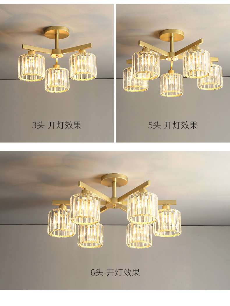 Droplight Lighting decoration modern chandelier crystal light pendant lamp  8