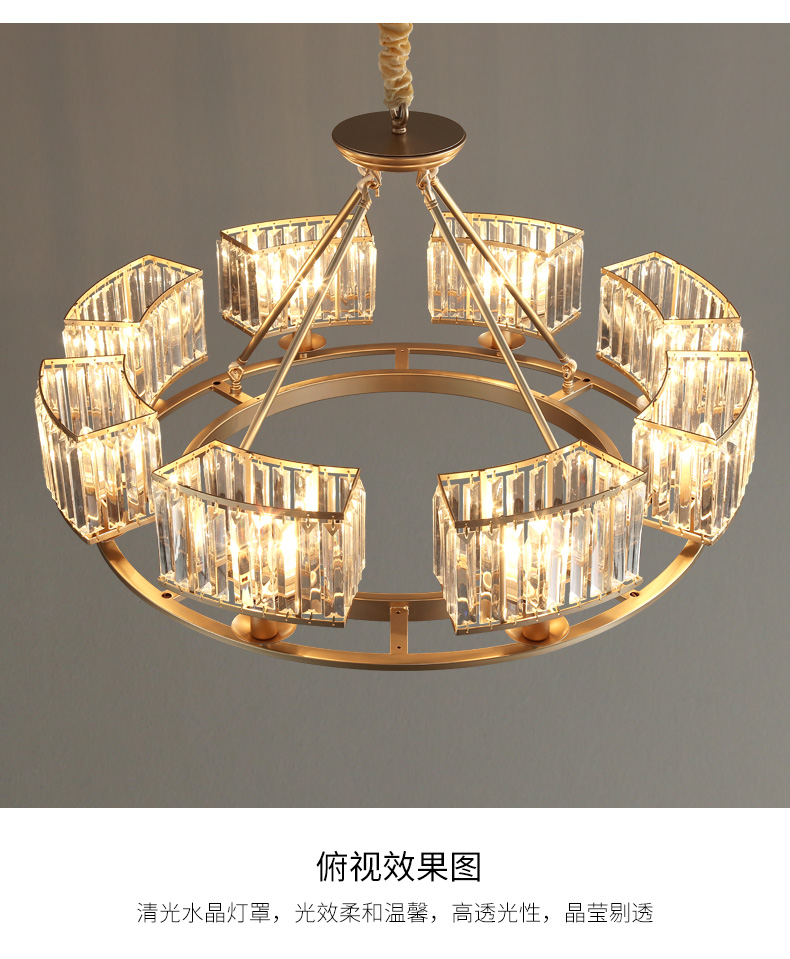 crystal chandelier ceiling lamp led decoration light crystal lamp rope lights  11