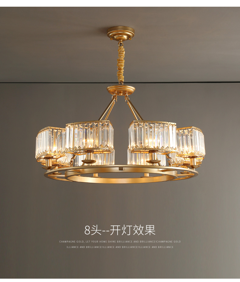 crystal chandelier ceiling lamp led decoration light crystal lamp rope lights  7