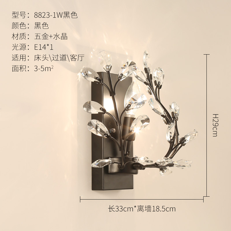 Crystal wall lamp decorative lighting lighting fixture Luminaire manufacturer