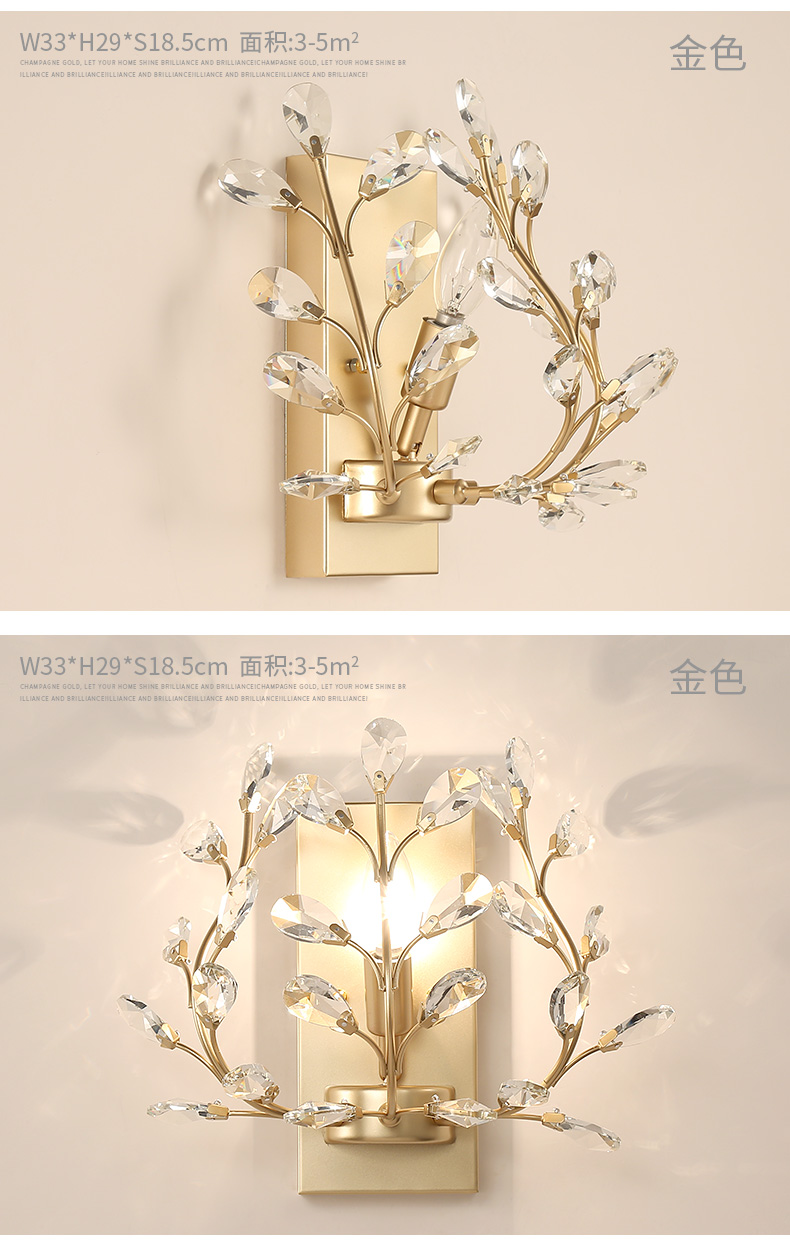 Crystal wall lamp decorative lighting lighting fixture Luminaire manufacturer  8