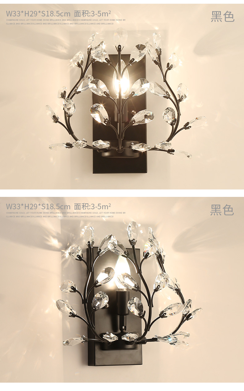 Crystal wall lamp decorative lighting lighting fixture Luminaire manufacturer  9