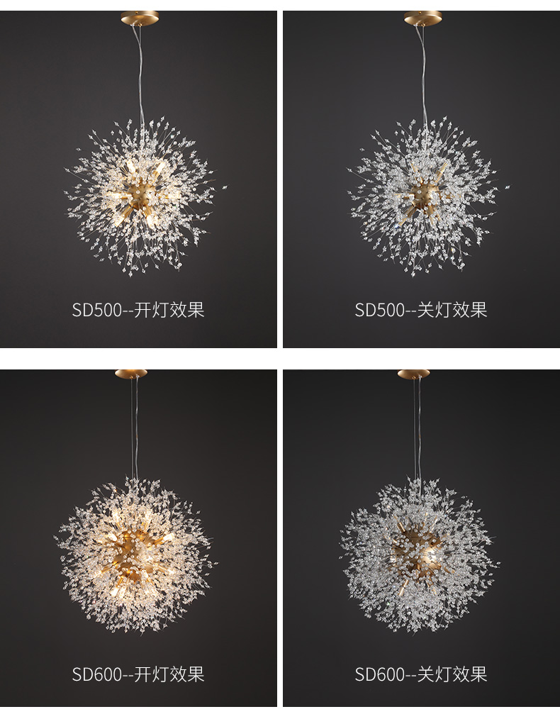 crystal chandelier chandelier light crystal hotel modern lighting pendant lamp  10