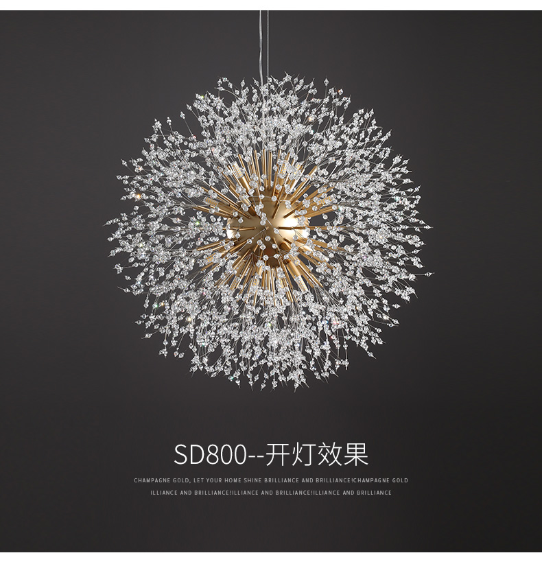 crystal chandelier chandelier light crystal hotel modern lighting pendant lamp  9