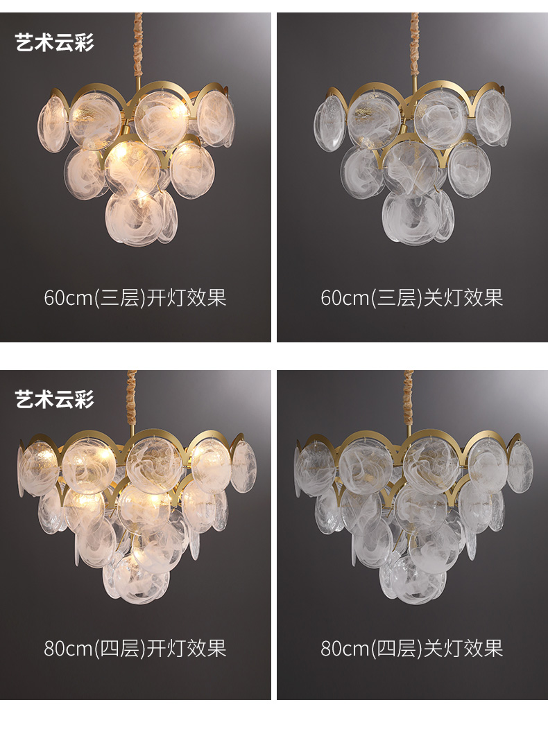 pendant lamp ceiling lamp decorative lighting glass chandelier modern chandelier 9